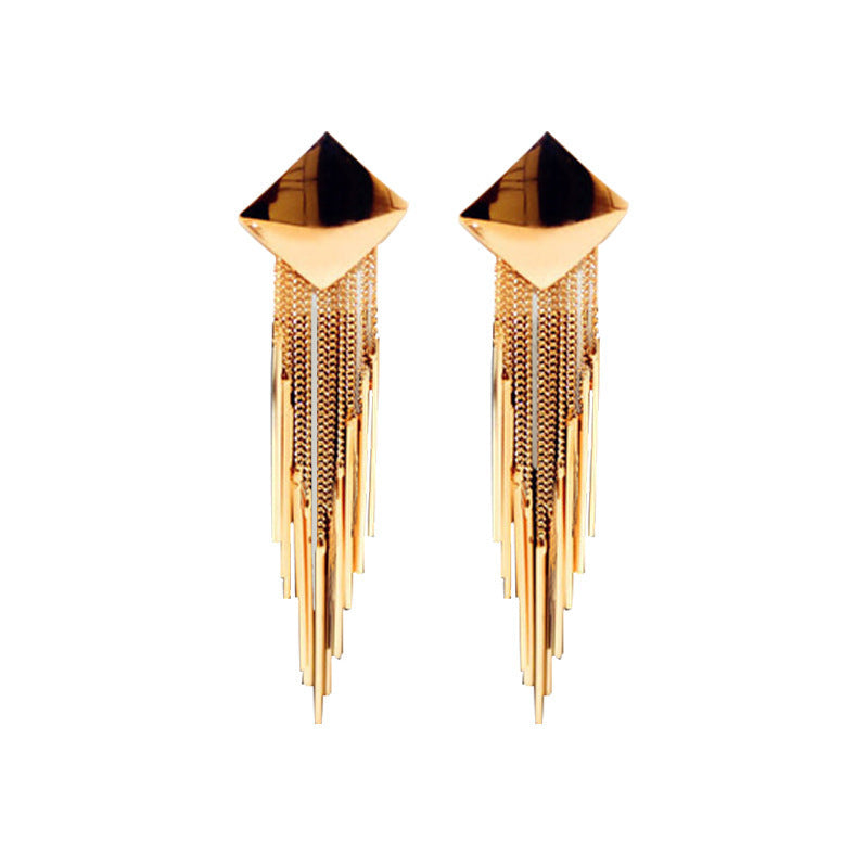 Diamond Tassel Earrings