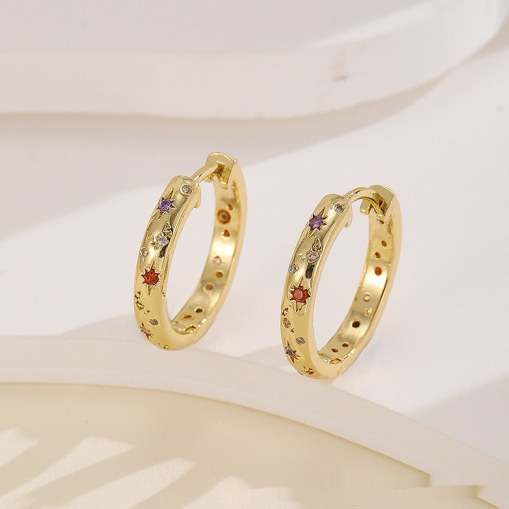 Moonbeam Hoop Earrings