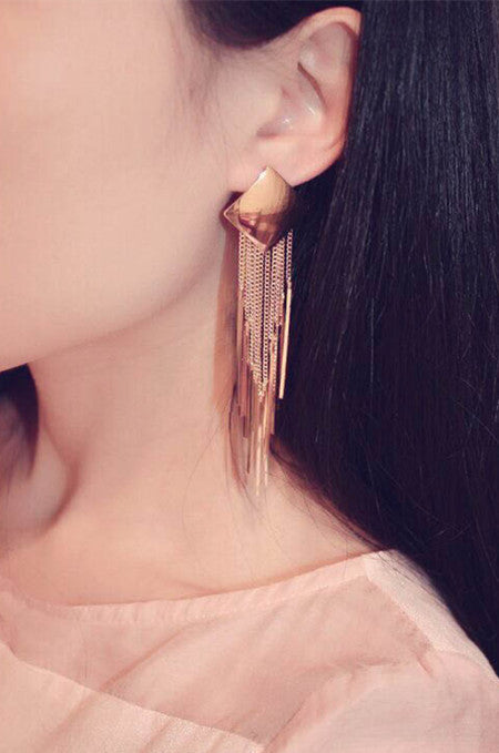 Diamond Tassel Earrings