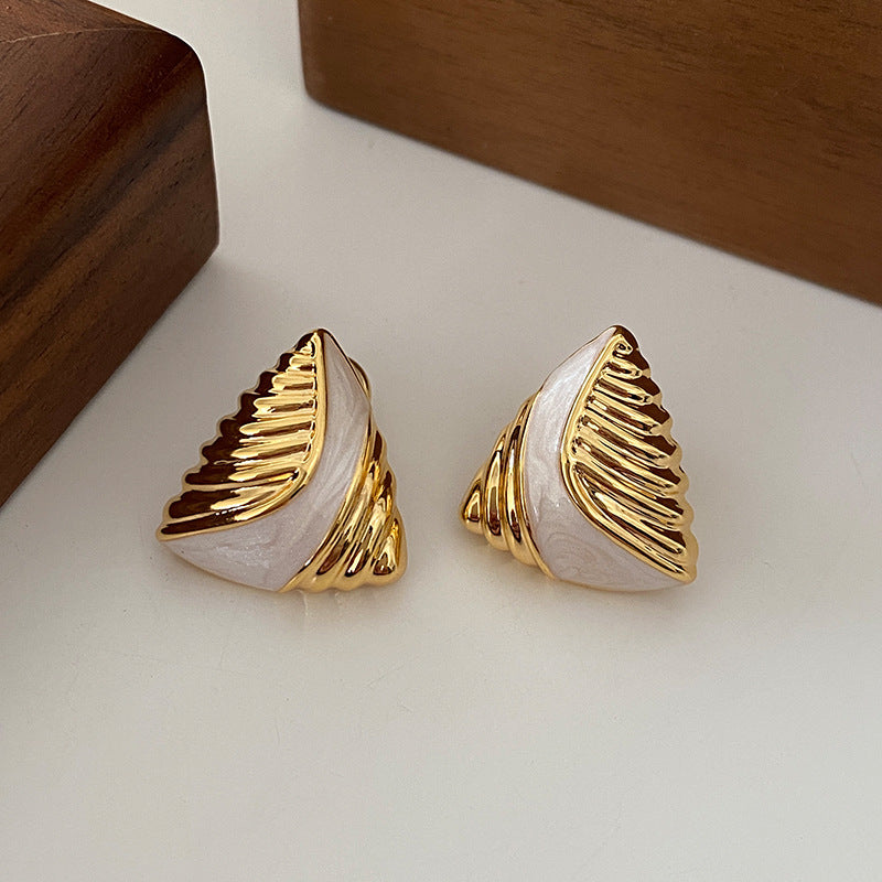 Laurencio Triangle Earrings