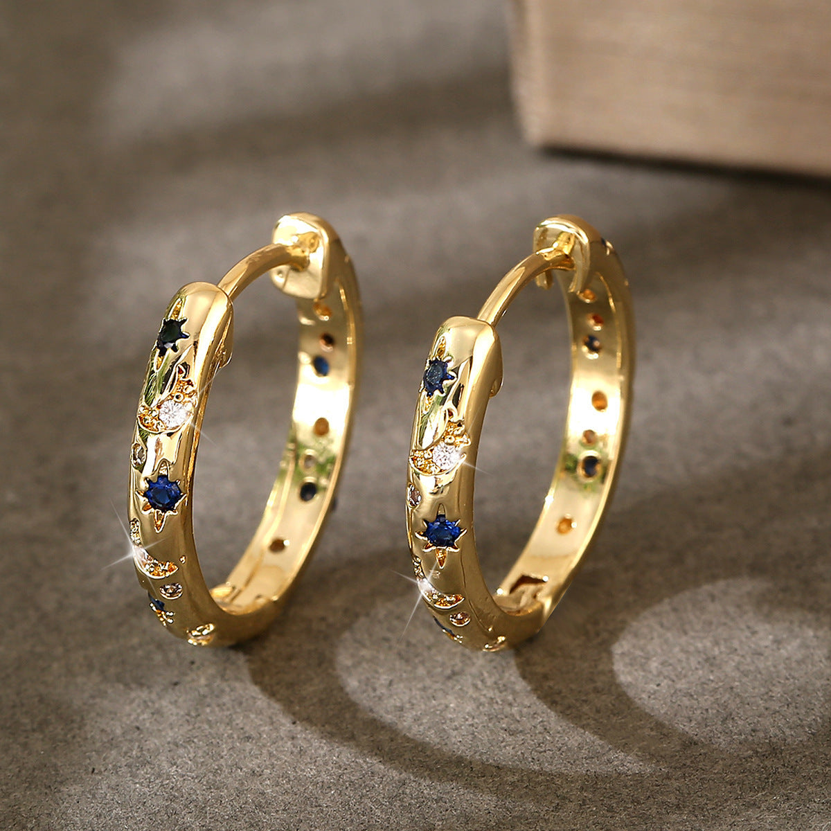 Moonbeam Hoop Earrings