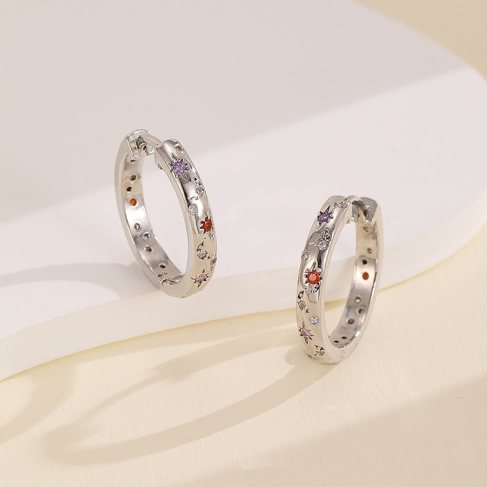 Moonbeam Hoop Earrings