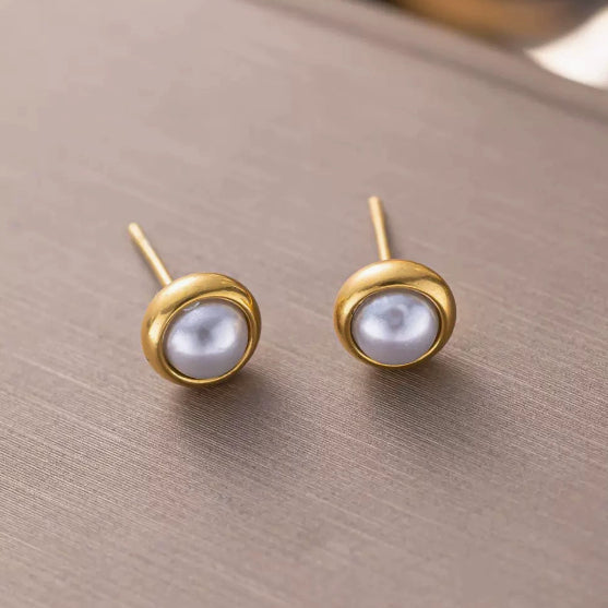Alloy Pearly Studs