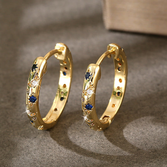 Moonbeam Hoop Earrings